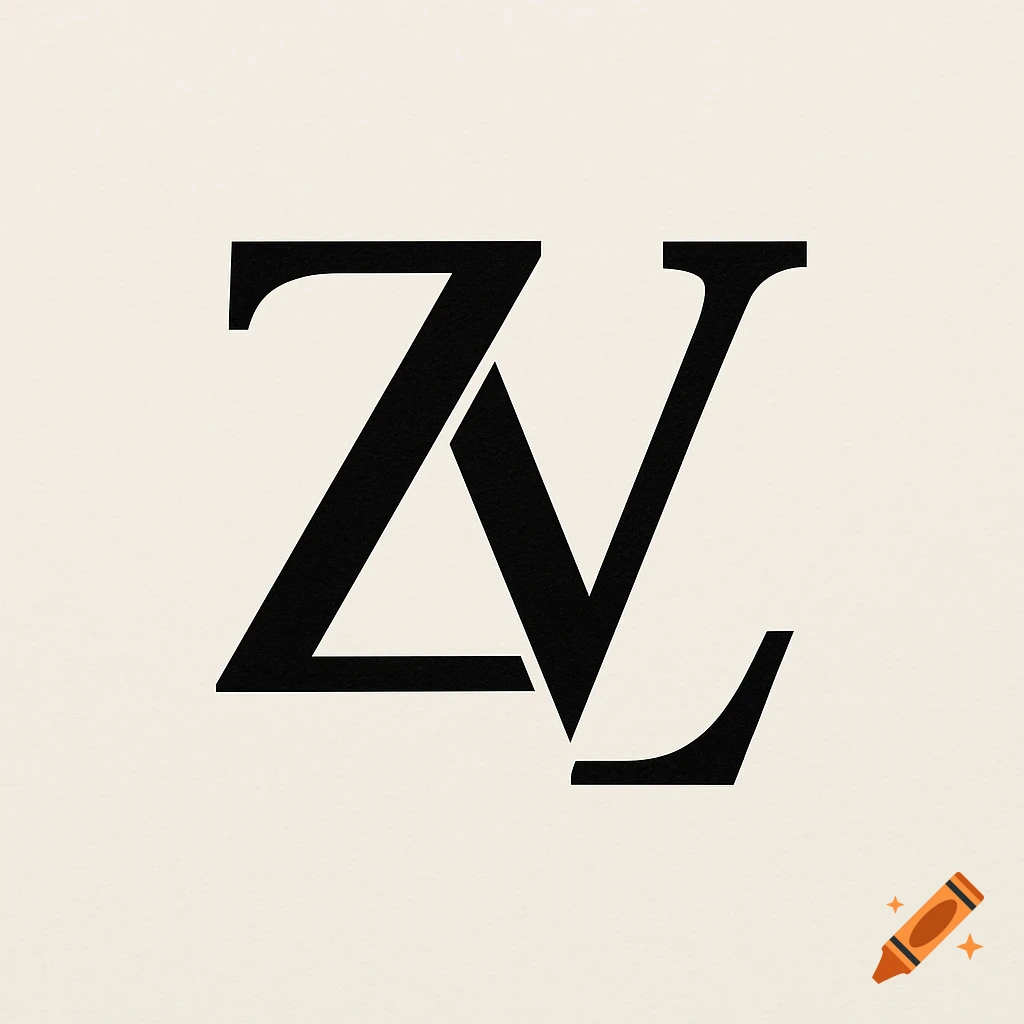 Black letters Z and V overlapping to form a monogram logo on a cream background.