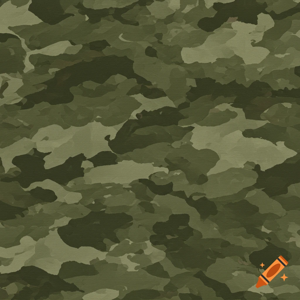 A seamless background pattern of green camouflage with varying shades.