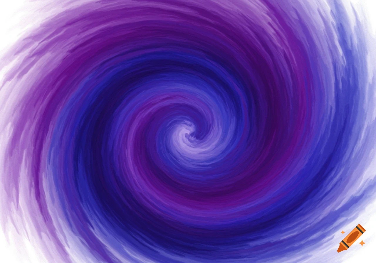 Abstract swirl of purple and blue colors with a painted texture.