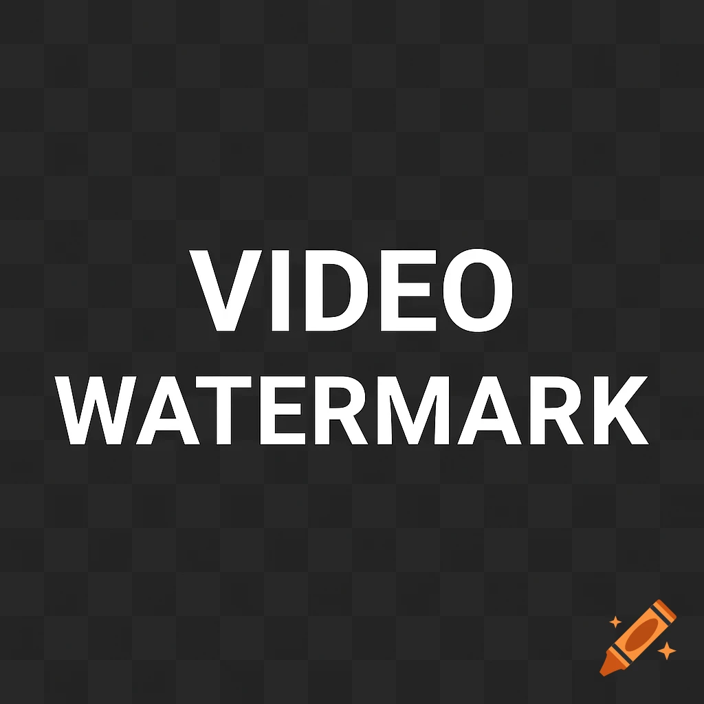 White text 'VIDEO WATERMARK' on a dark background.