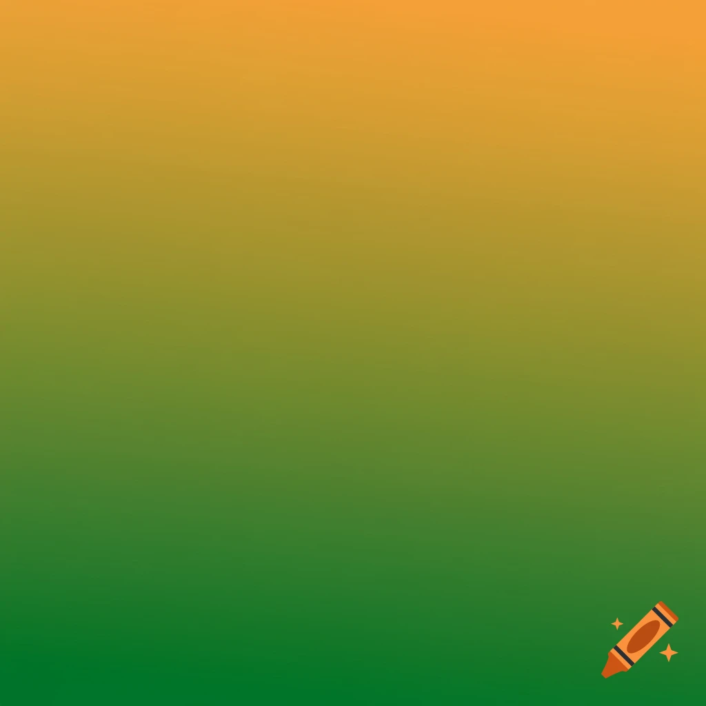 A smooth vertical gradient transitioning from yellow-orange at the top to dark green at the bottom.
