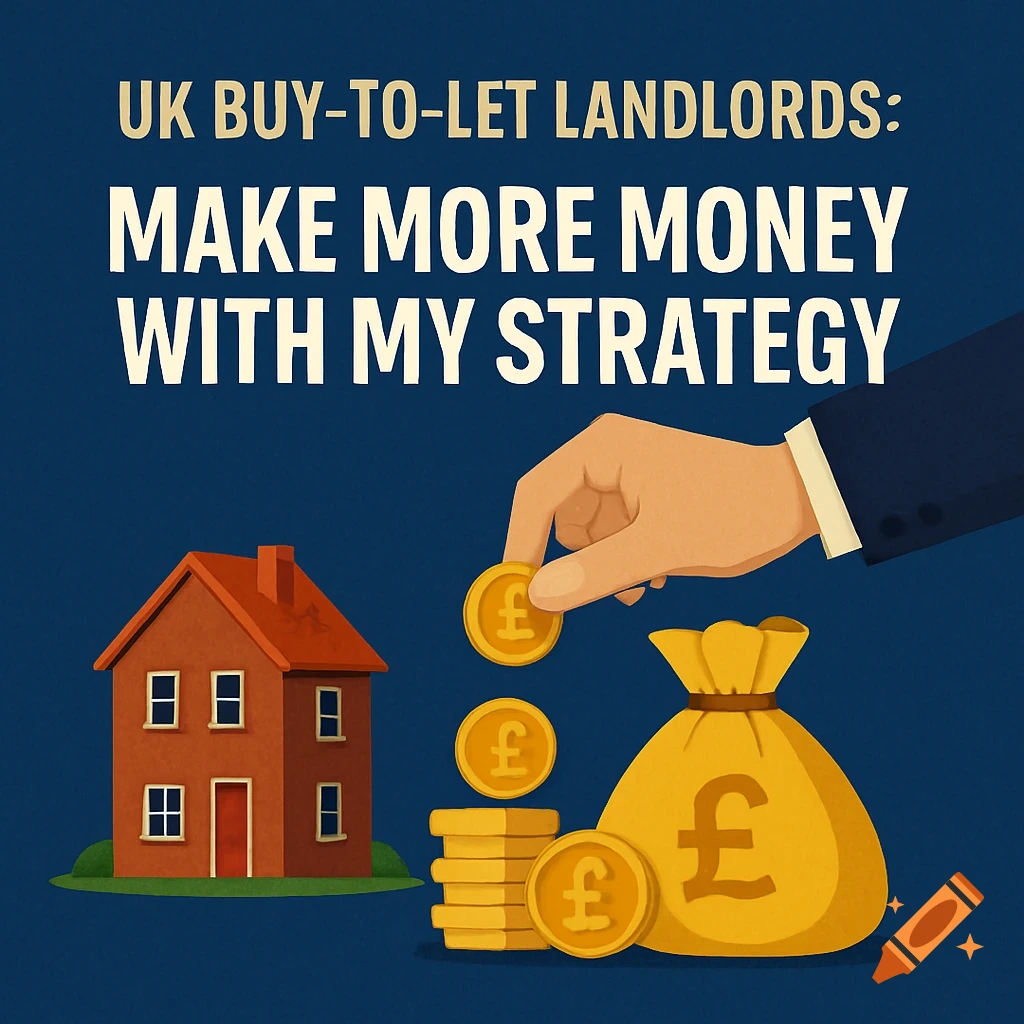 An illustration of a hand dropping a coin onto a stack next to a house and a money bag, with text about making money.