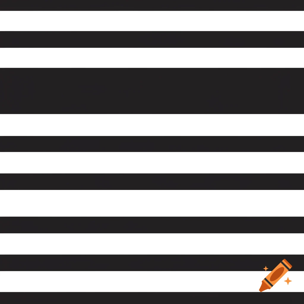 A seamless pattern of equally spaced horizontal black and white stripes.