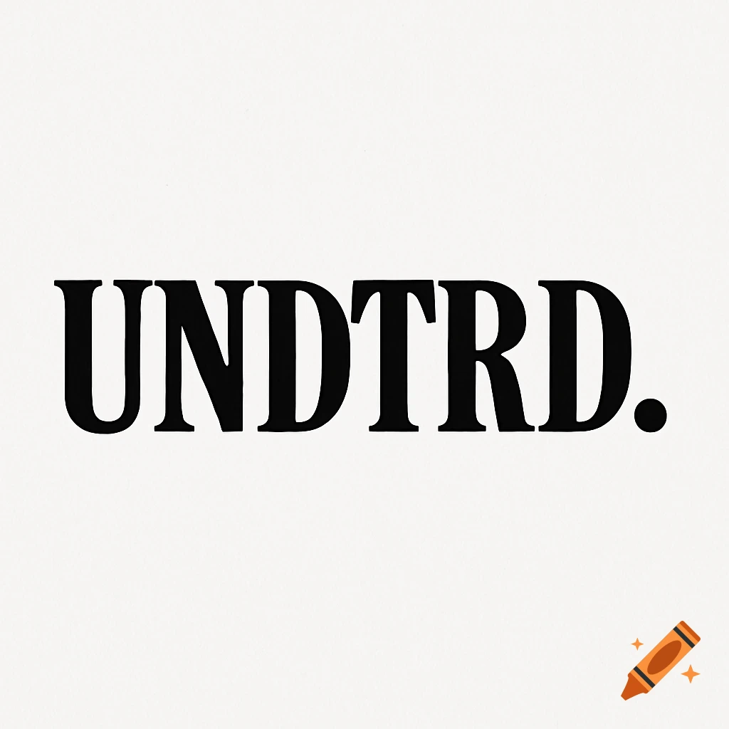Black bold serif text 'UNDTRD.' on a plain white background.