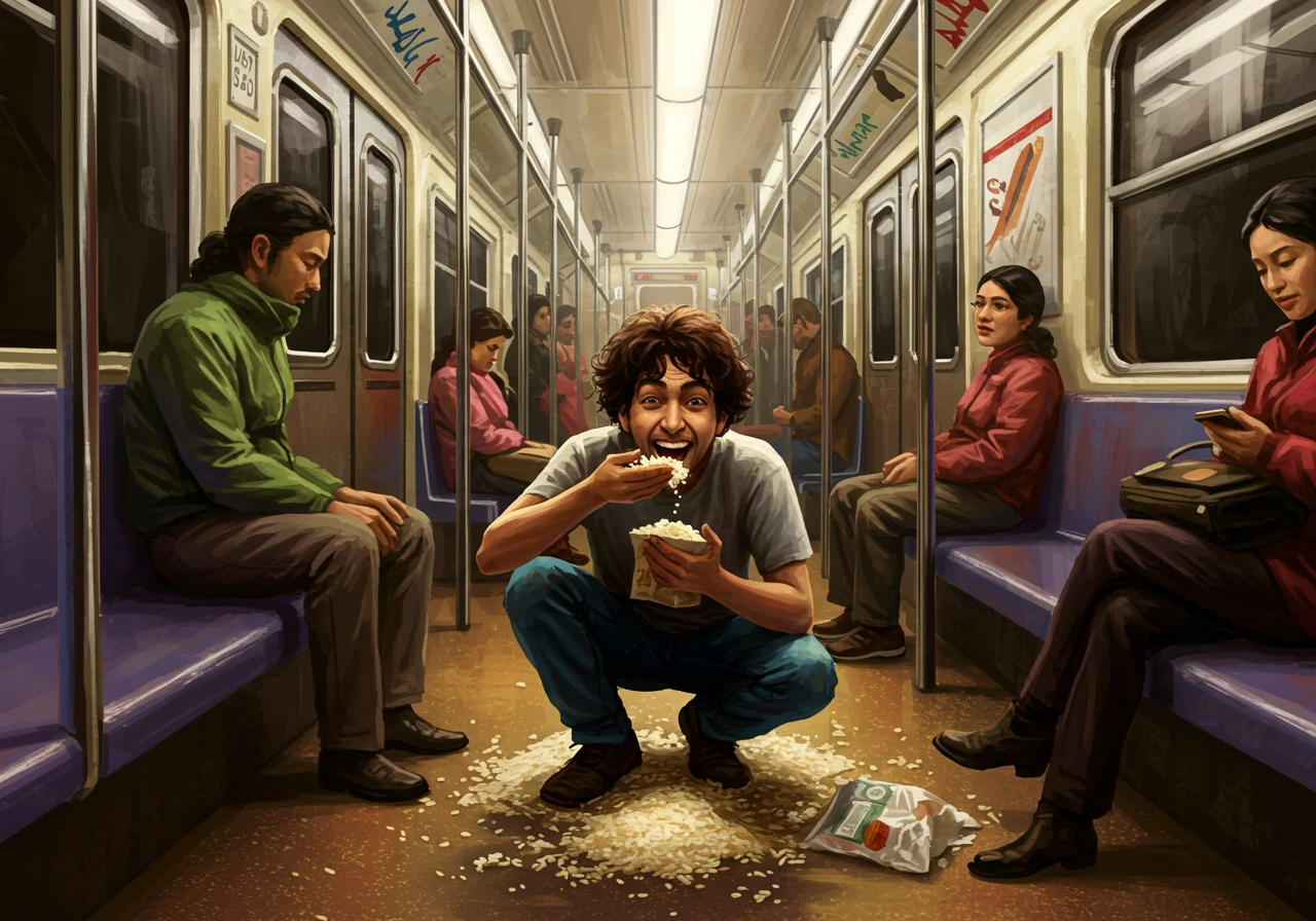 Subway created on Craiyon