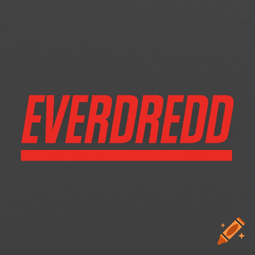 The word EVERDREDD in a red, bold, italicized font with a red underline on a dark gray background, in the style of the Super Nintendo logo.