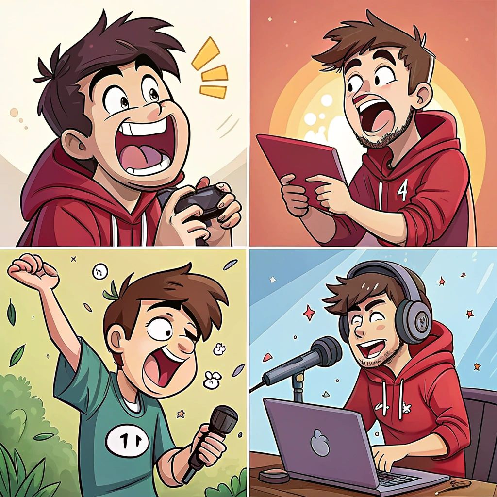 Youtuber created on Craiyon