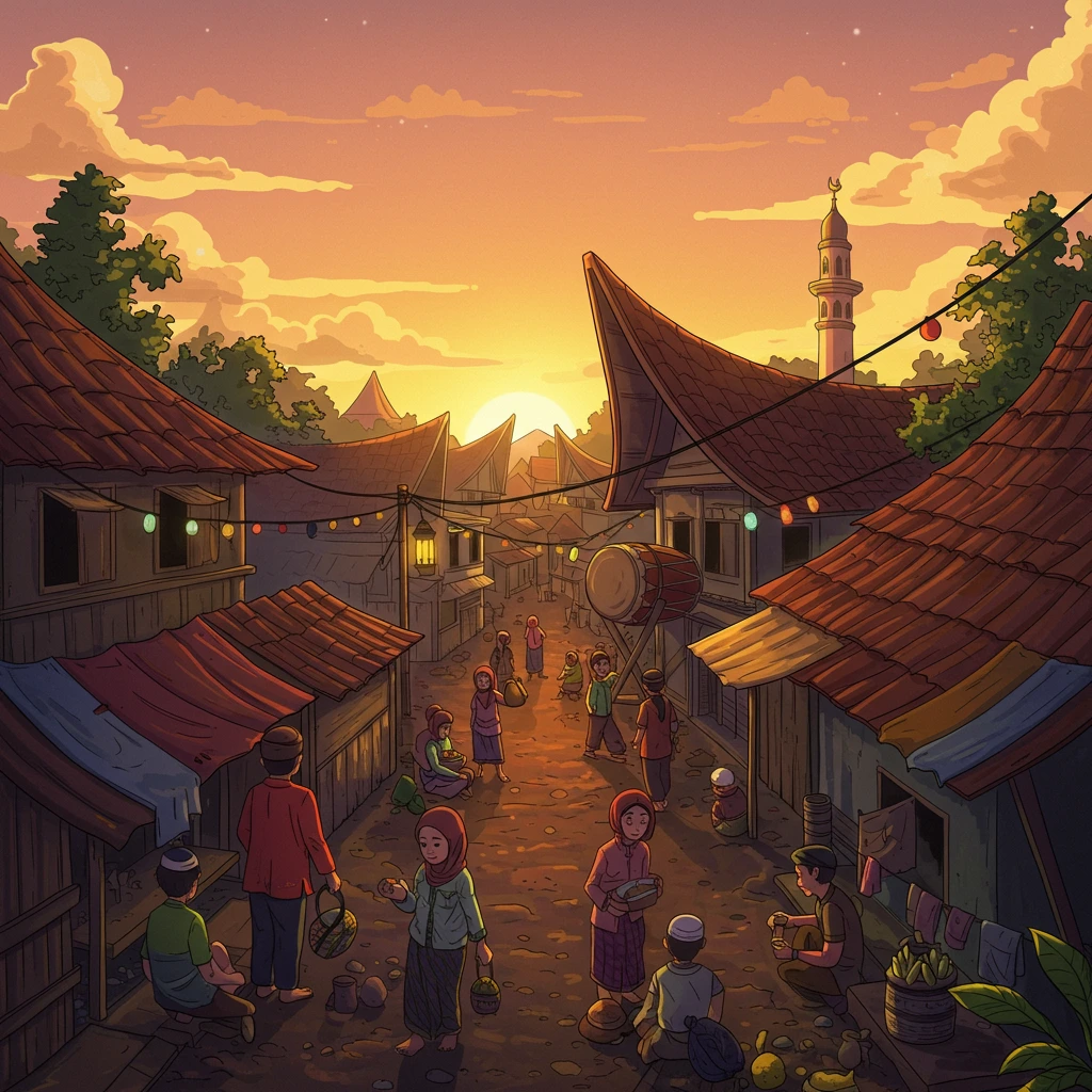 Village life created on Craiyon