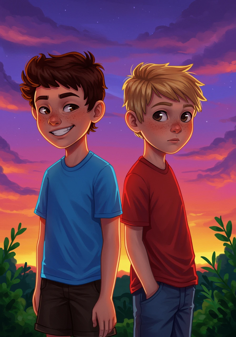 Boys created on Craiyon