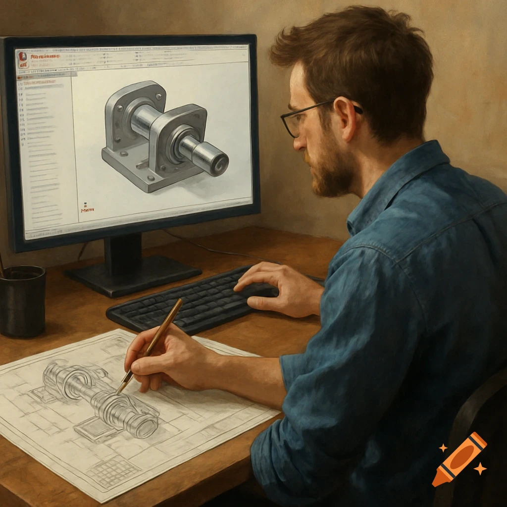 Engineering created on Craiyon