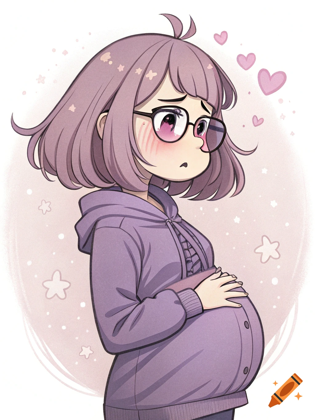 Pregnant created on Craiyon
