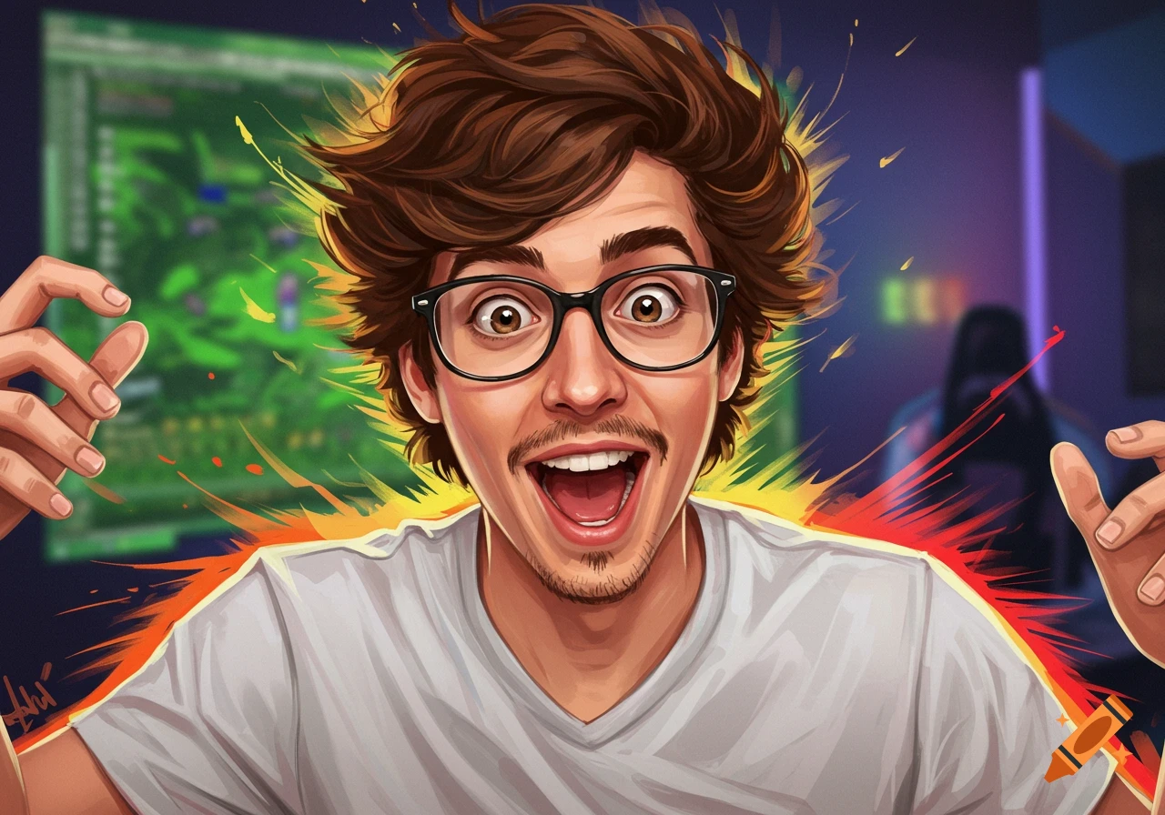 Gamer created on Craiyon