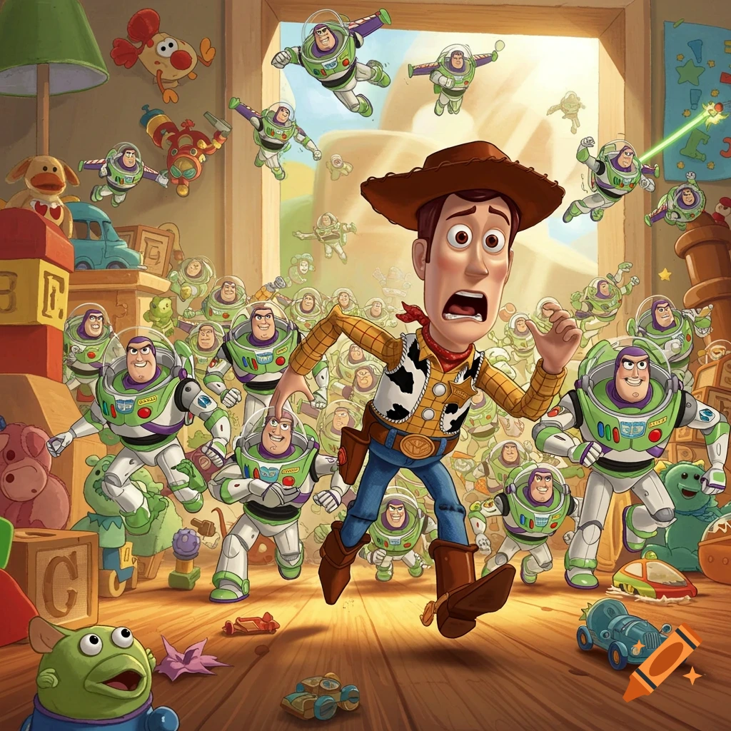 Toy story created on Craiyon