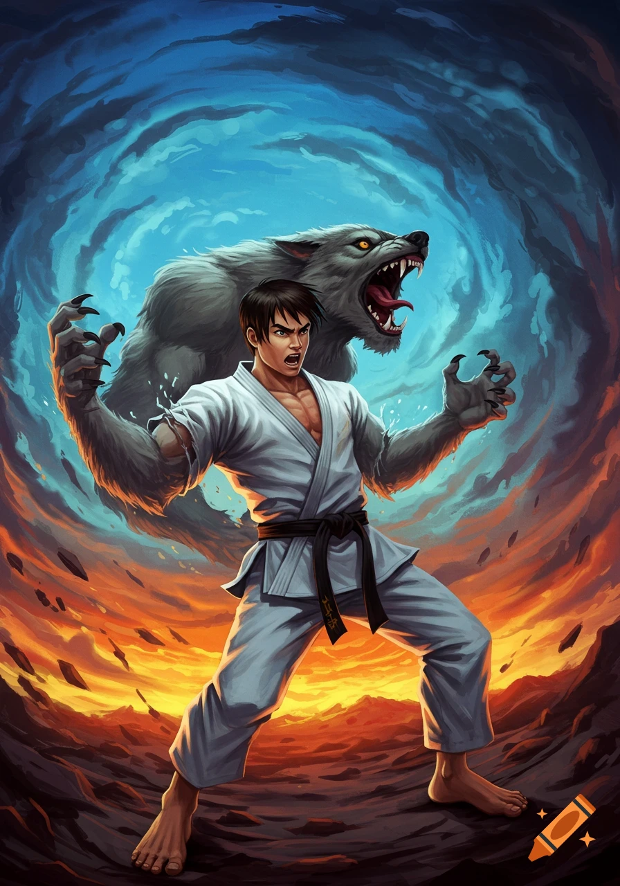 Werewolf created on Craiyon