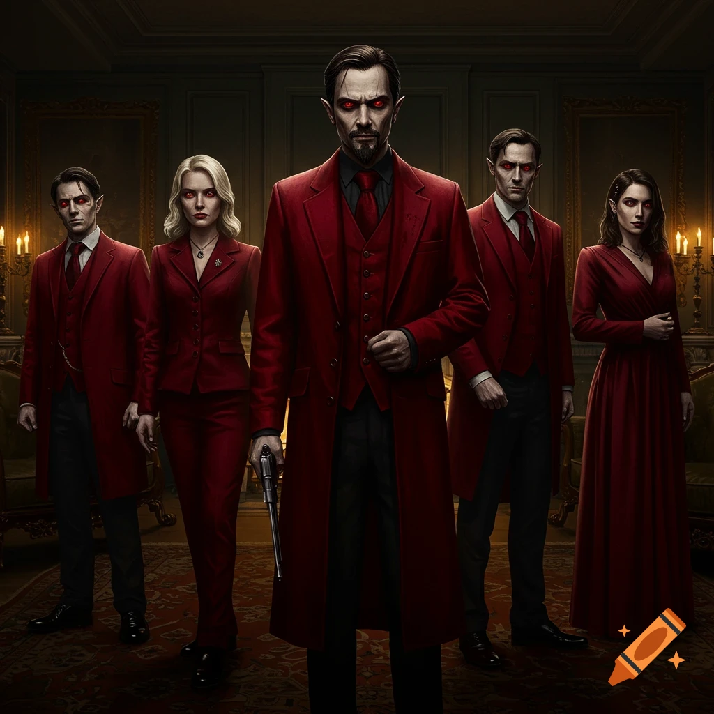 Vampires created on Craiyon
