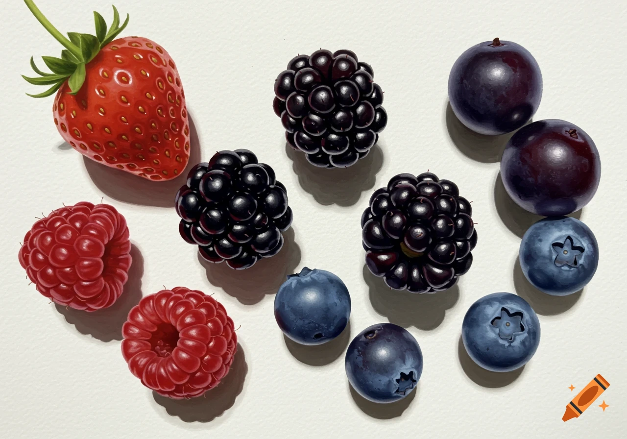 Fruits created on Craiyon