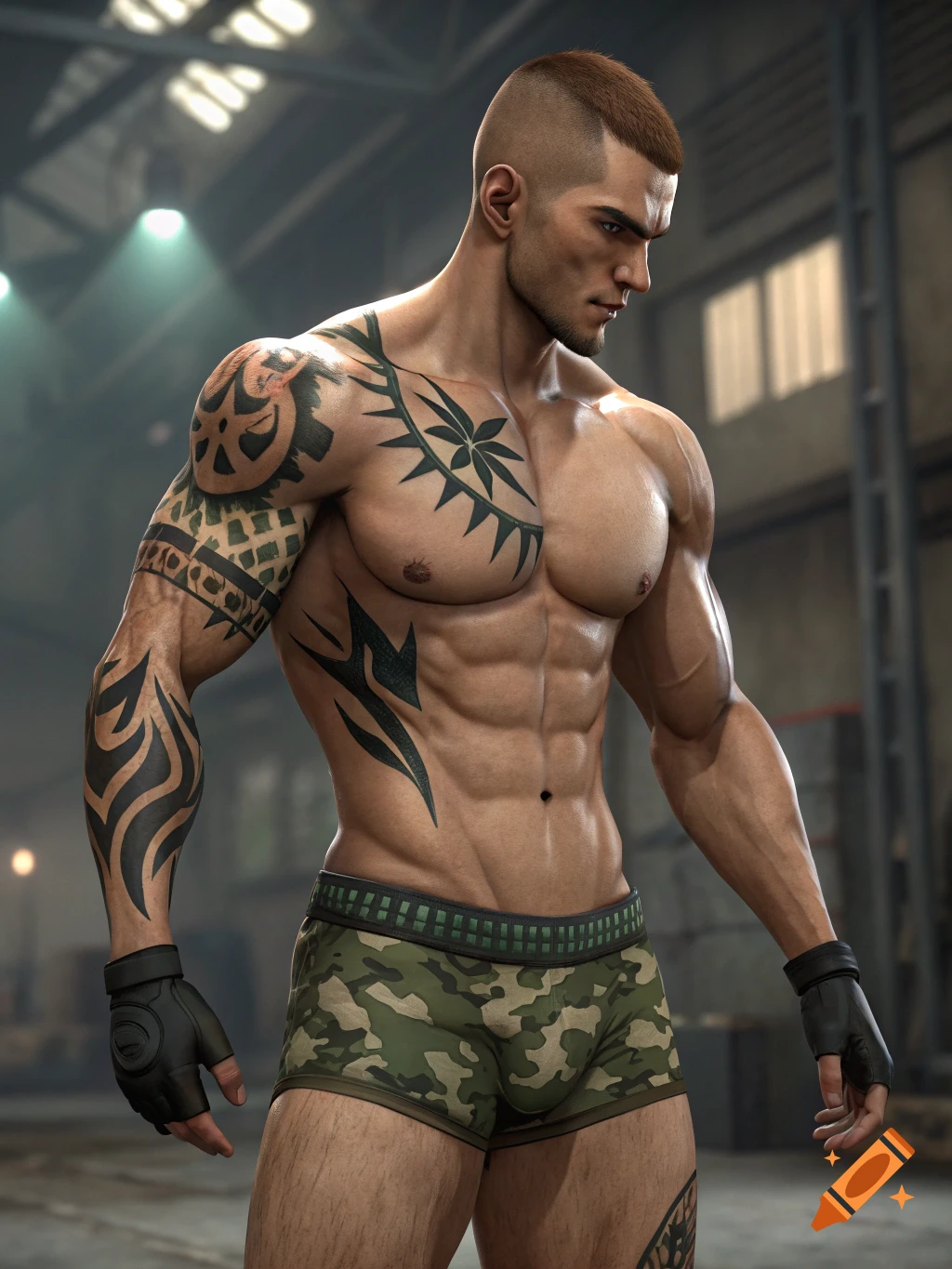 Male character created on Craiyon