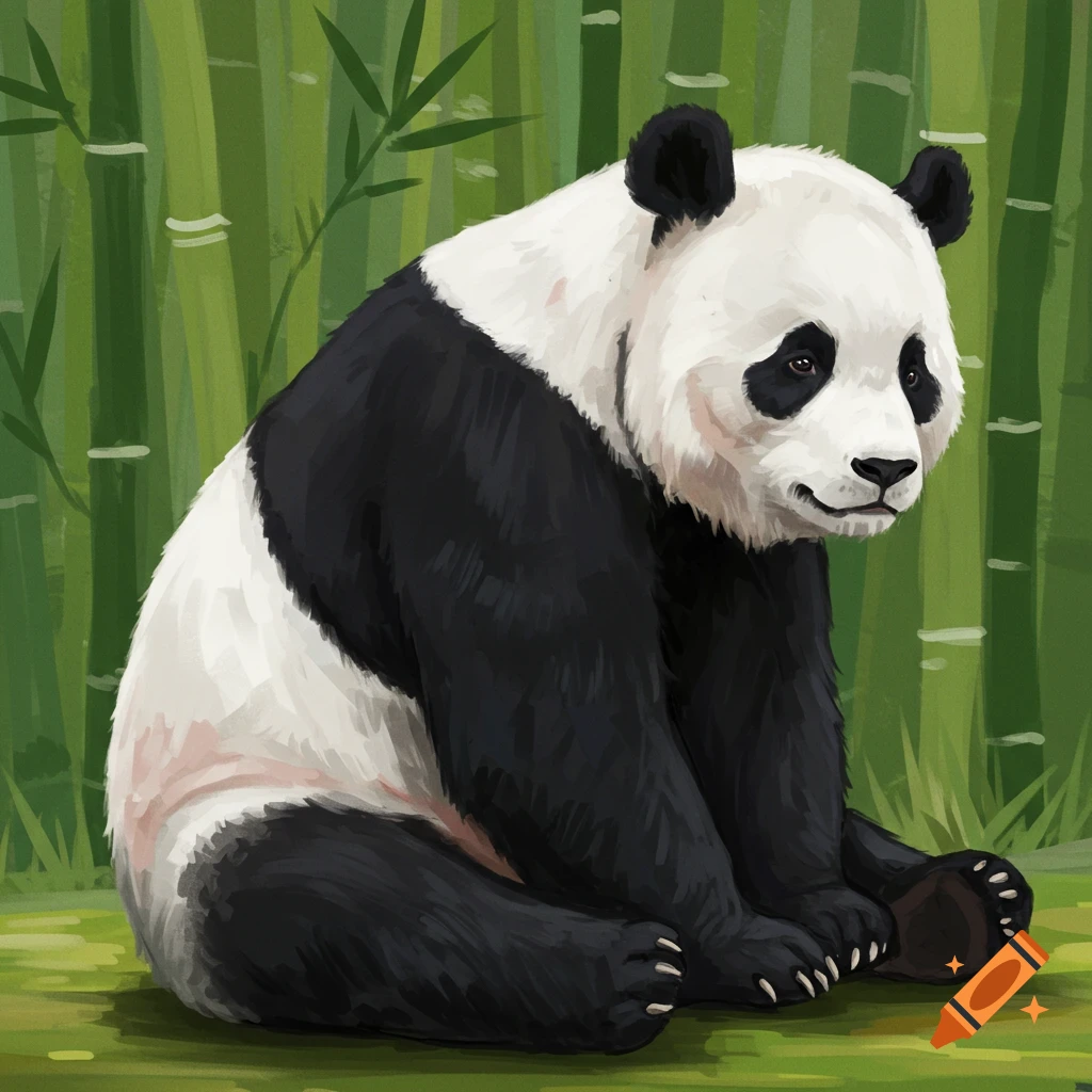 Panda created on Craiyon