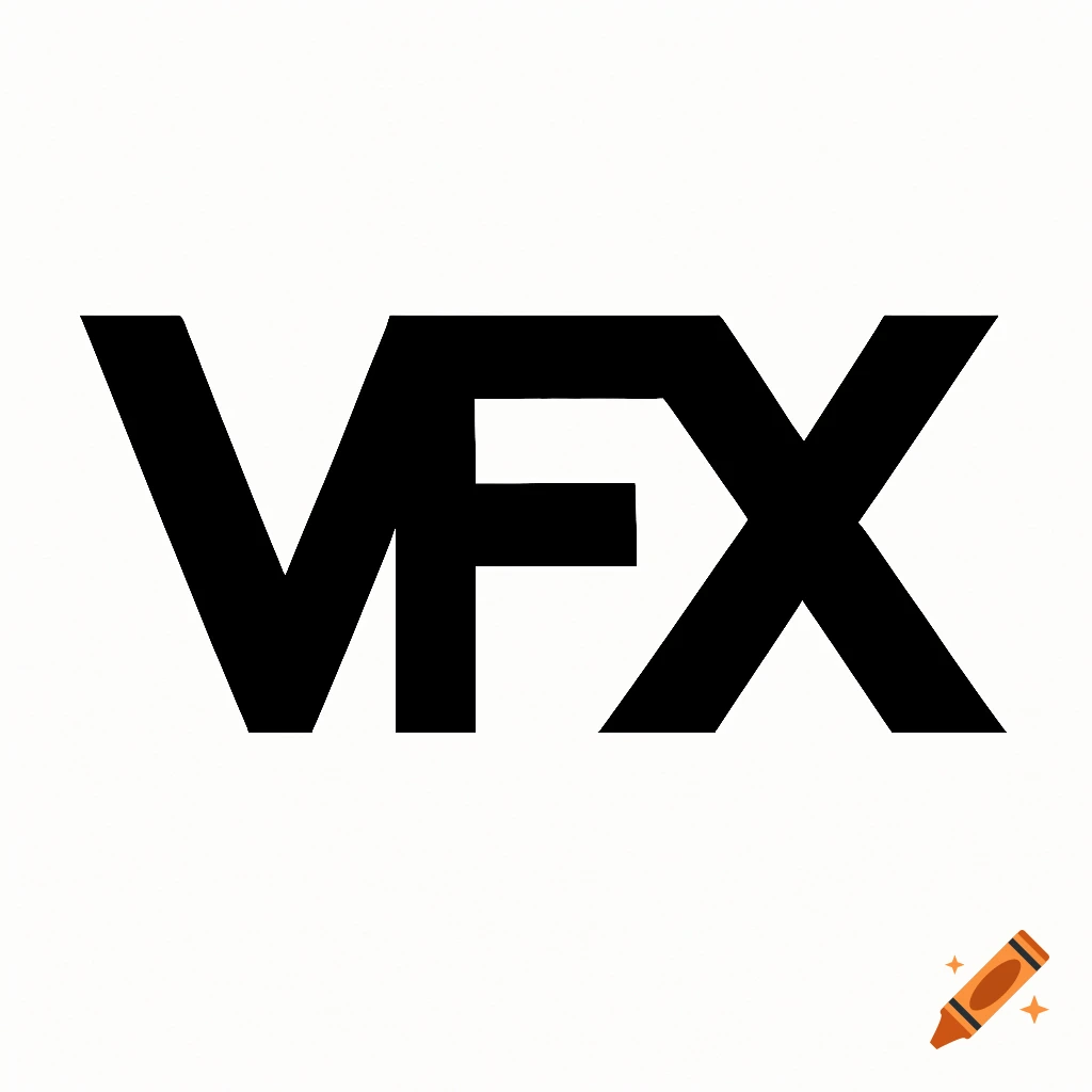 Black and white logo displaying the letters VFX.