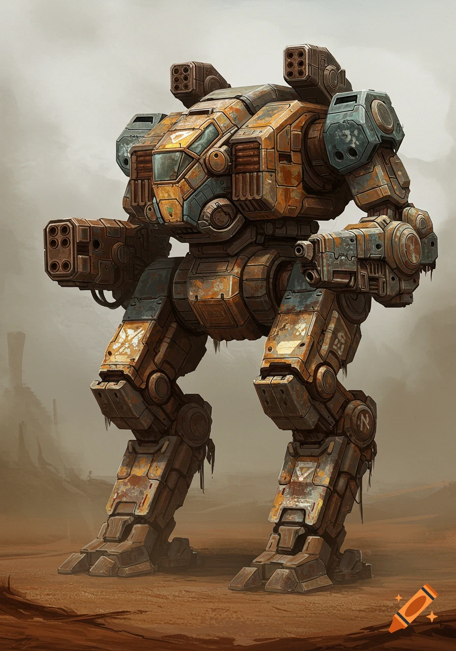Mech created on Craiyon