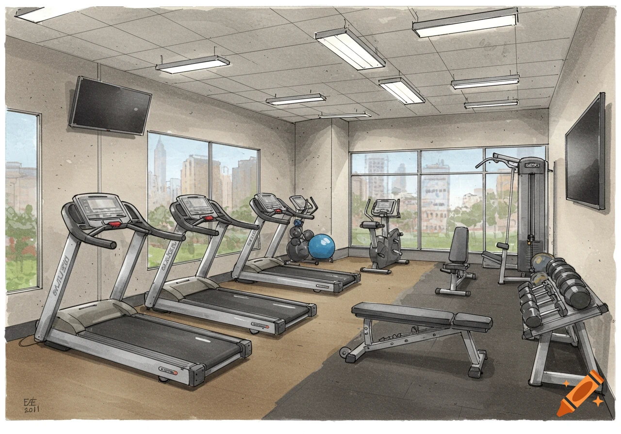 Gym created on Craiyon