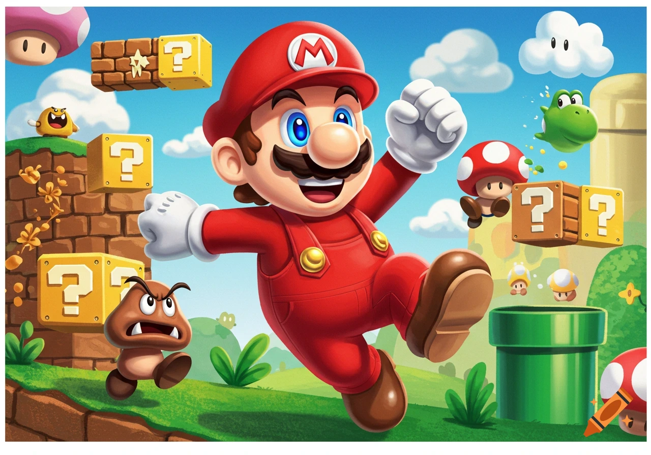 Video game created on Craiyon