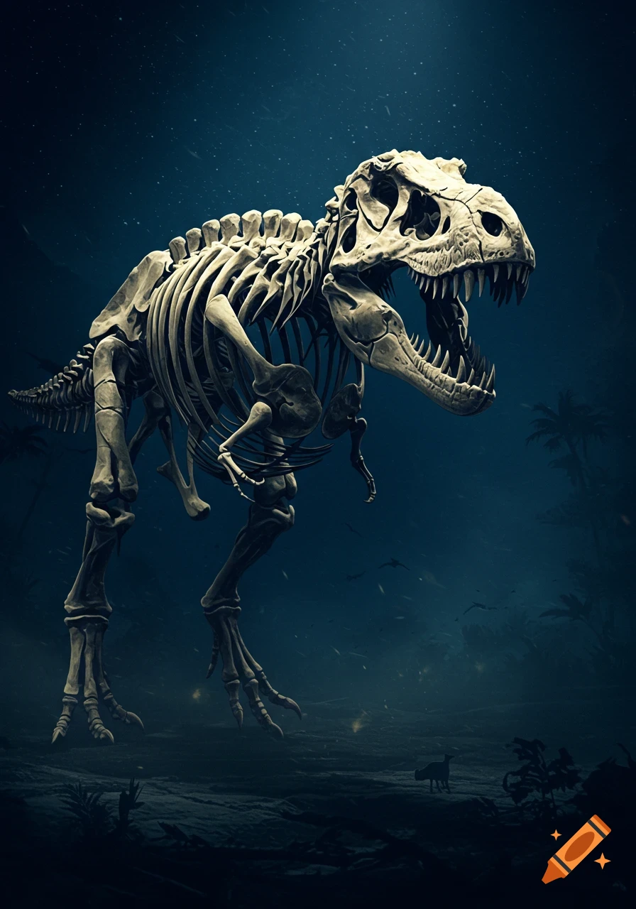 Paleontology created on Craiyon
