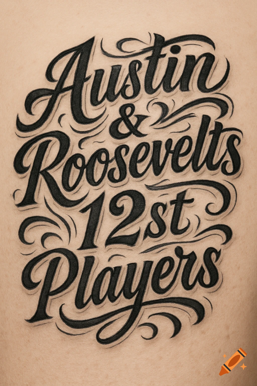 Lettering created on Craiyon