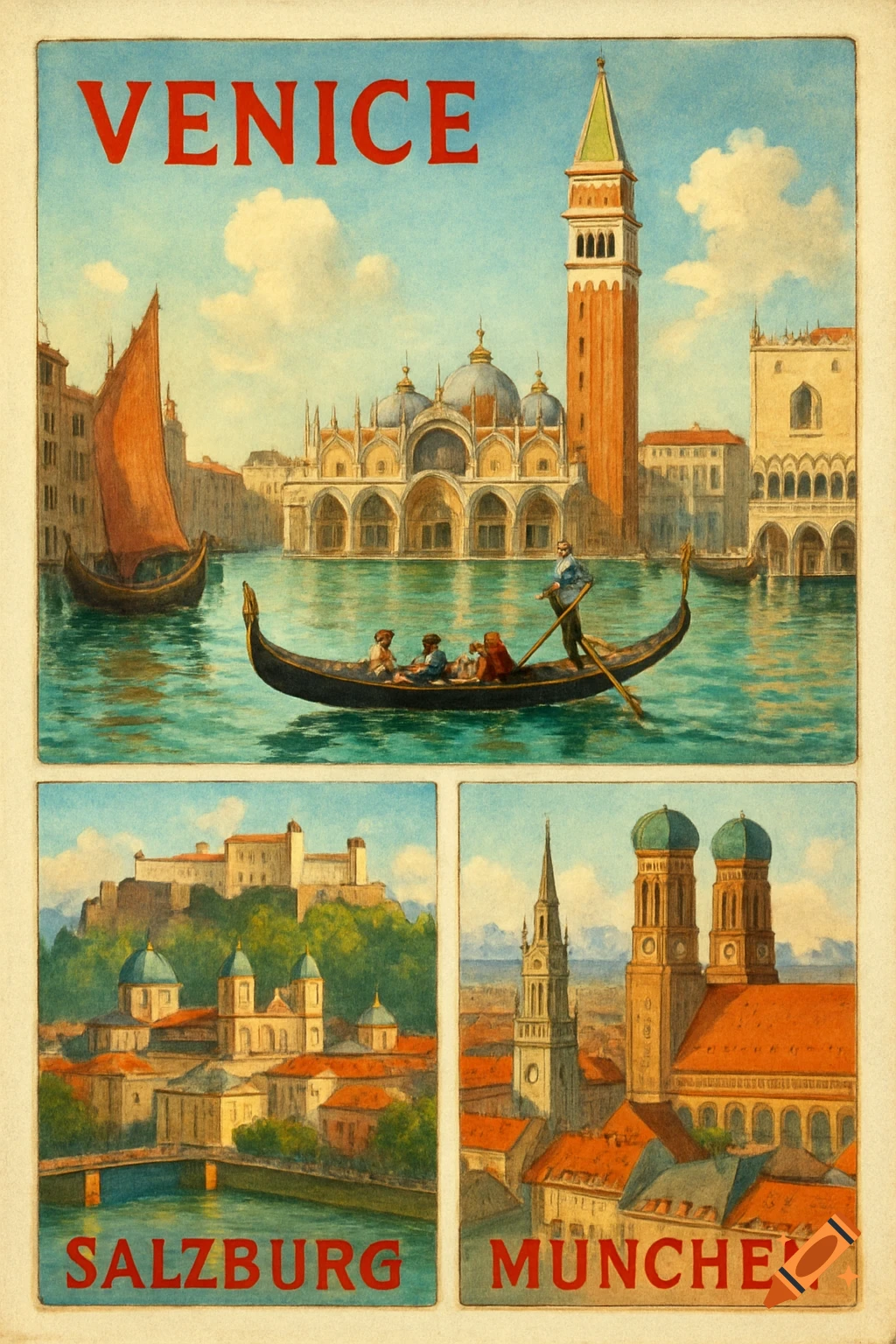 Cities created on Craiyon