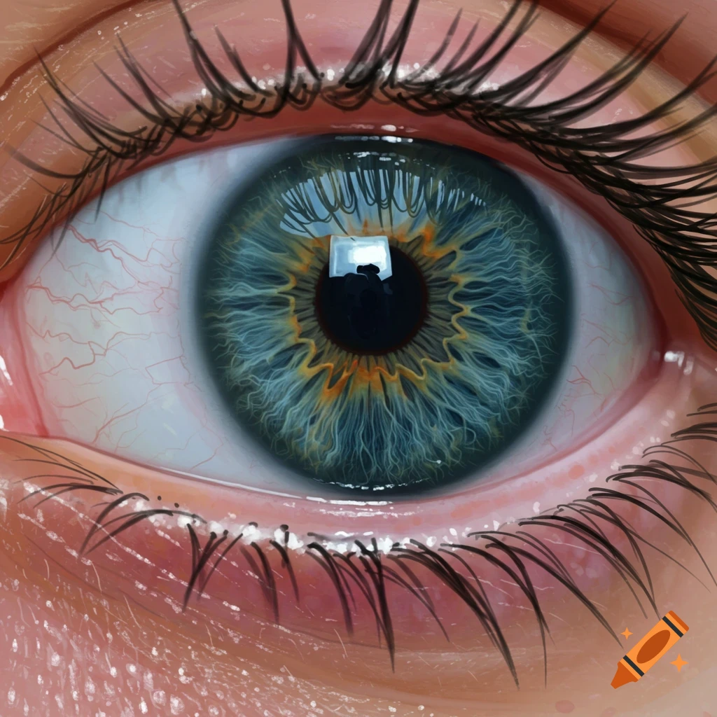 Close-up created on Craiyon