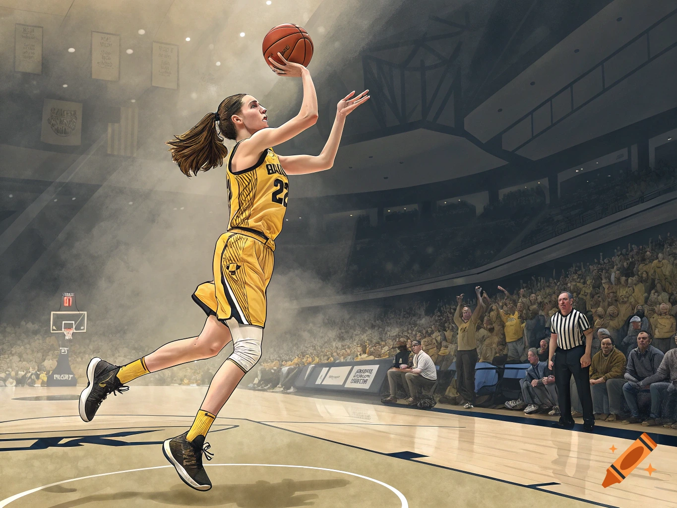 Basketball created on Craiyon