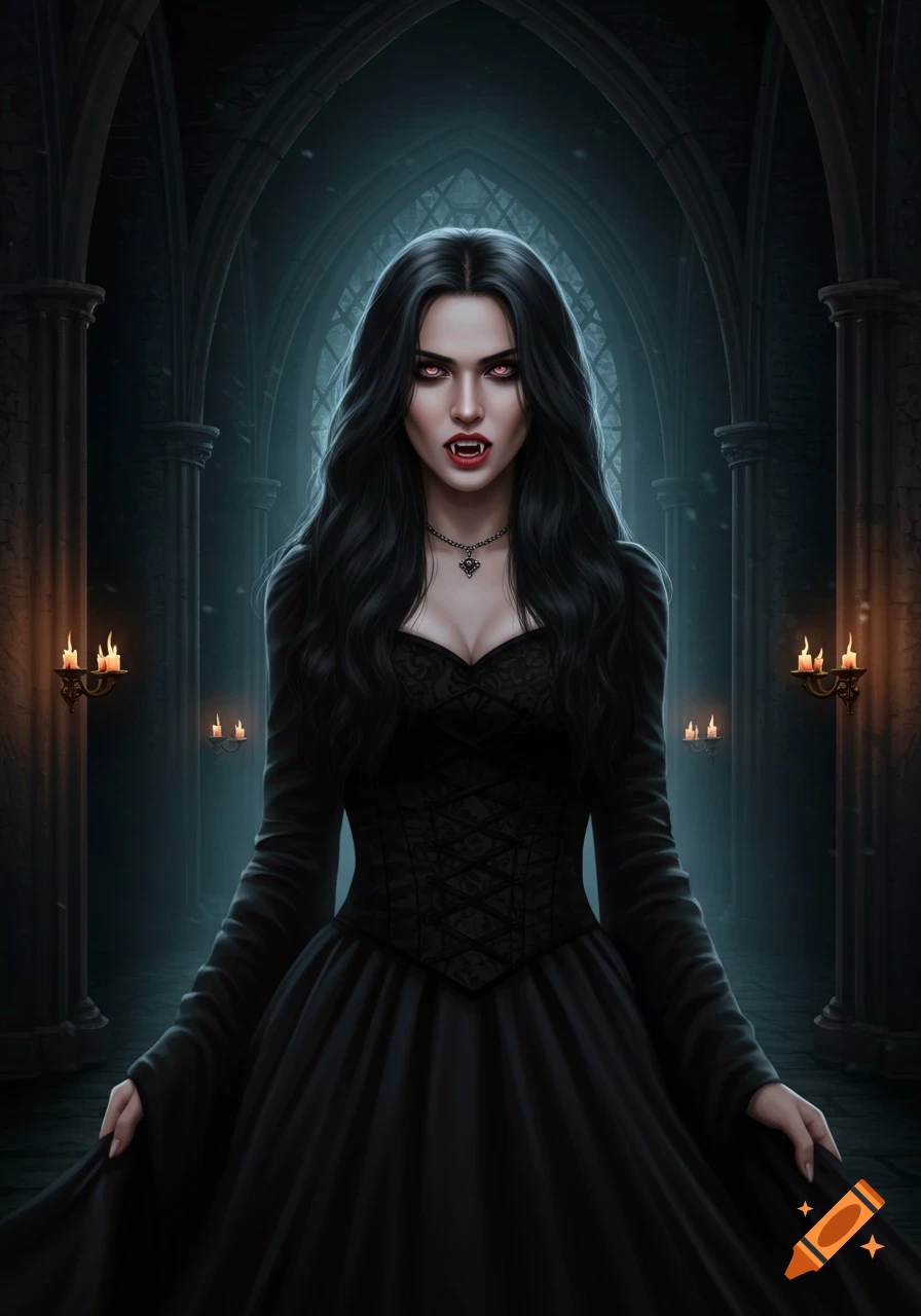 Vampire created on Craiyon