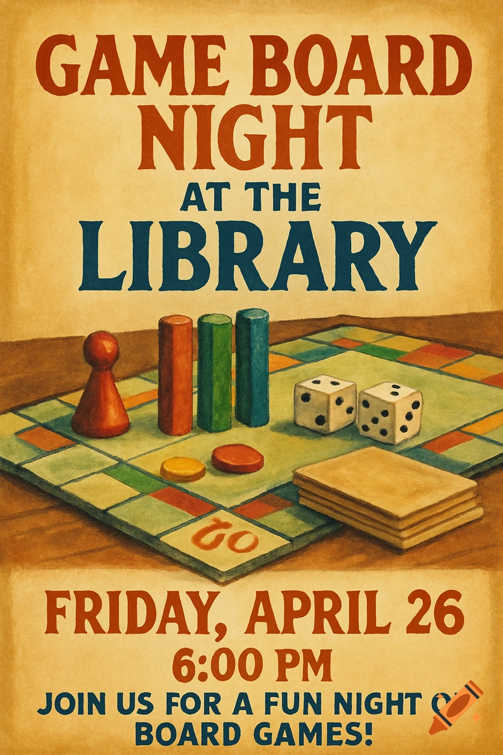 Flyer created on Craiyon