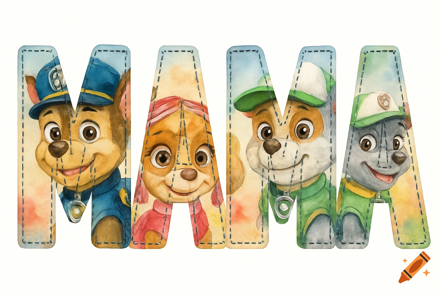 Cartoon characters created on Craiyon