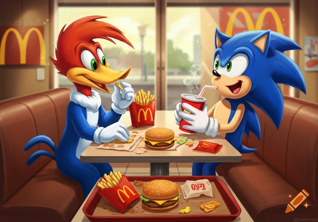 Fast food created on Craiyon