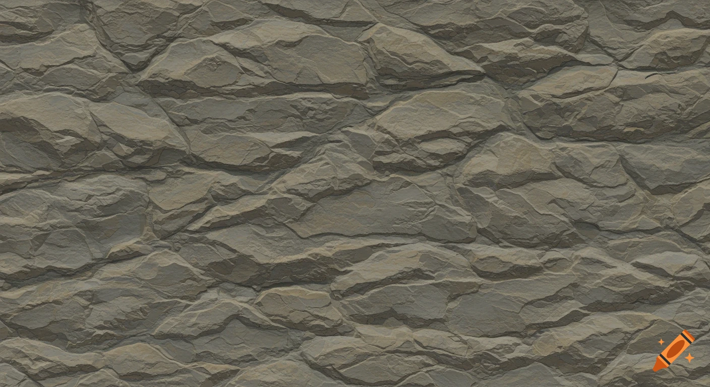 A seamless, airbrushed texture of a rough, rocky wall in shades of grey and brown.