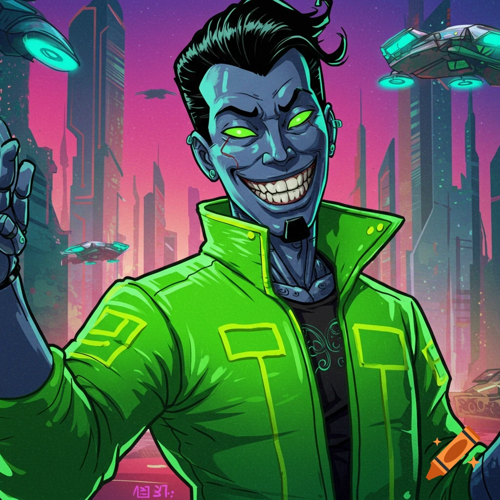 Comic book art created on Craiyon