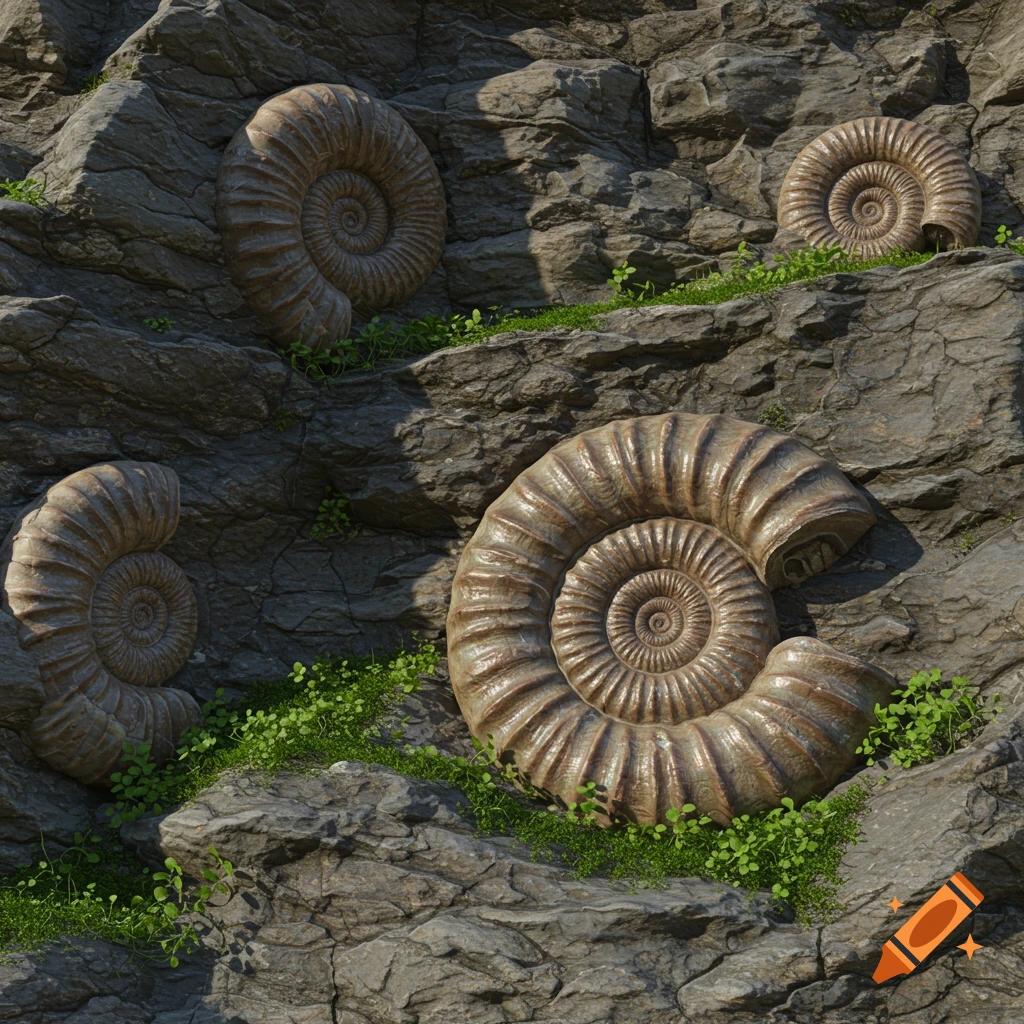 Fossils created on Craiyon