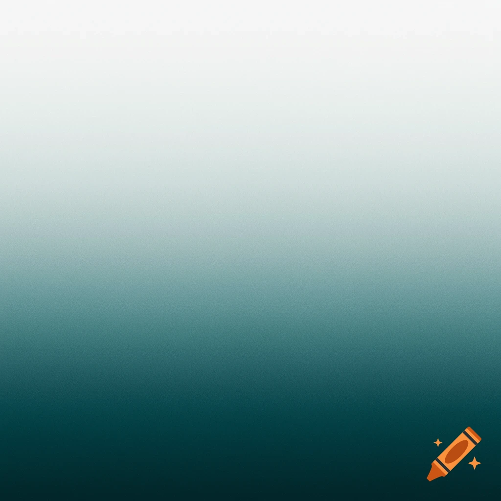 An ombré gradient transitioning from white at the top to a dark teal at the bottom with a subtle grainy texture.