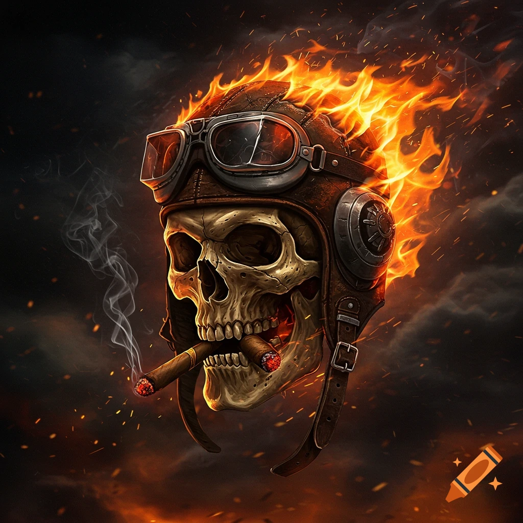 Neon blue skull spy hood logo on Craiyon