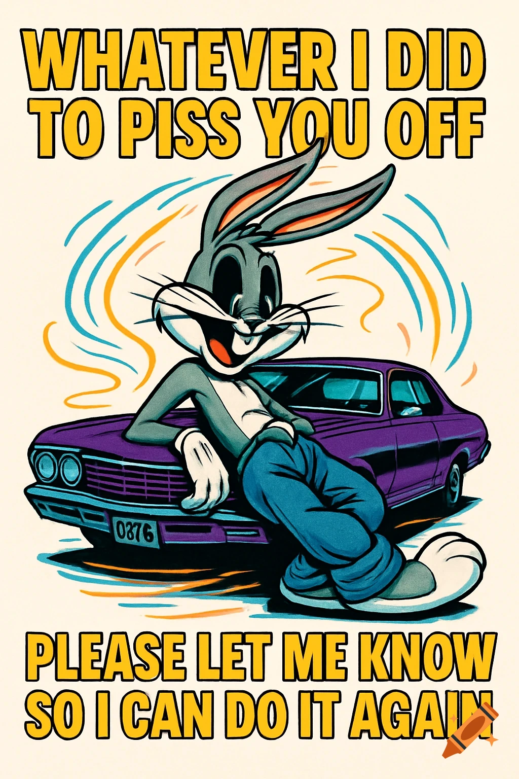 I love Bugs Bunny. Looney Tunes was one of my favorite cartoons growing up.  , #bugsbunny #looneytunes #80scartoons #70s #80s #cartoons #tvshow  #childhoodmemories #oldschool #vintagetv #nostalgia #genx ..., image size:1024x1536