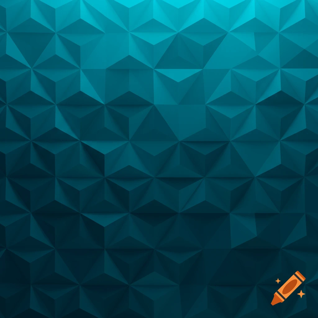 A seamless tessellation pattern of teal triangles, with a subtle vertical gradient from light to dark.