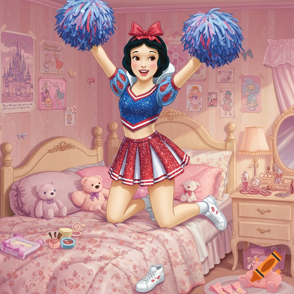 Minnie Mouse Waking up in Bed created on Craiyon, image size:1024x1024