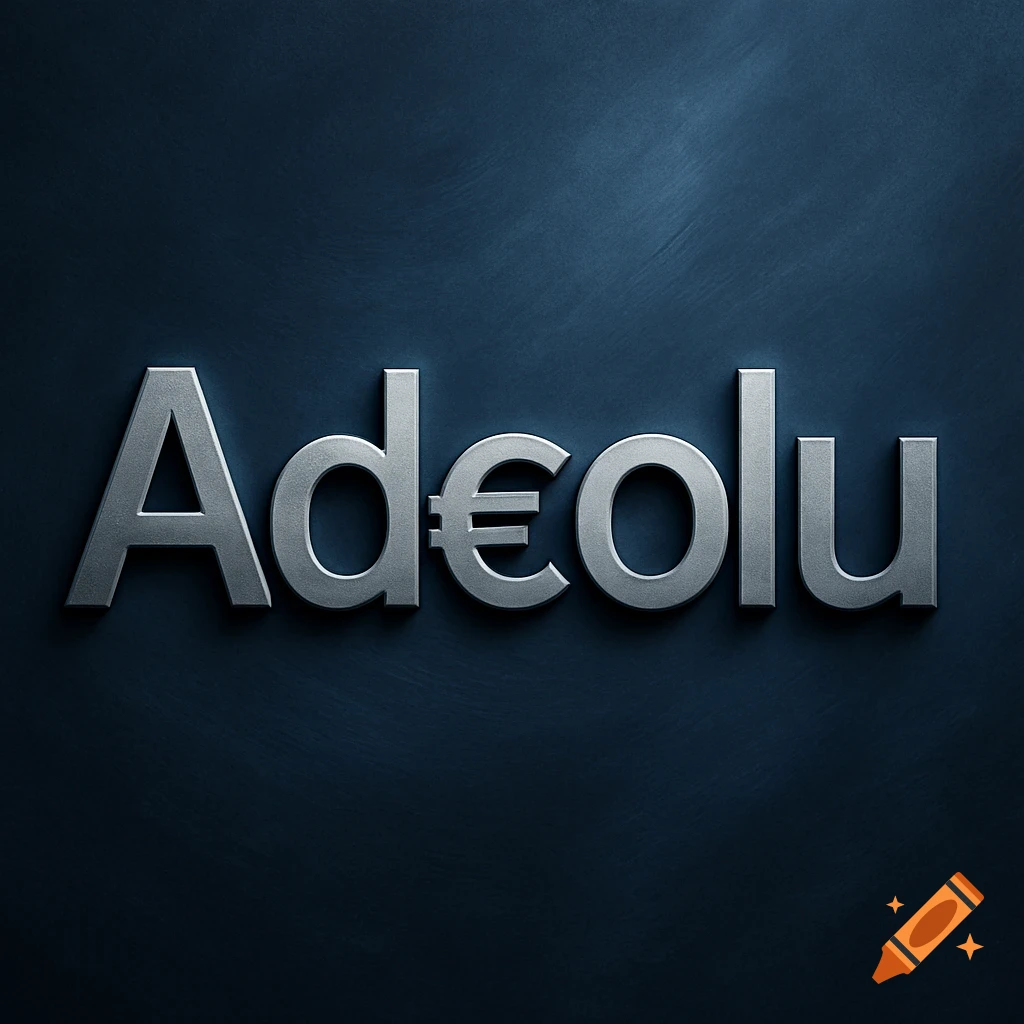 Metallic 3D text 'Ad Eurolu' on a dark blue textured background.