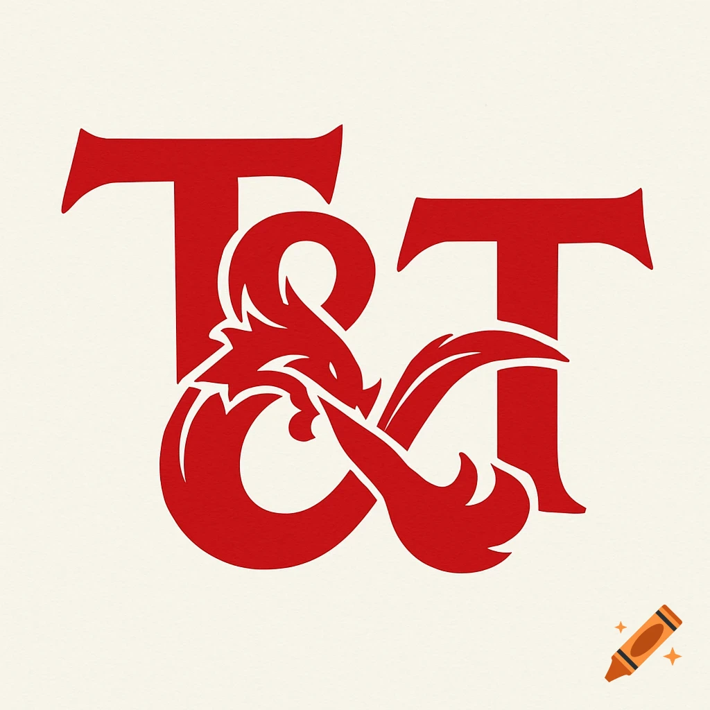A red logo with two stylized 'T's flanking a dragon-shaped ampersand symbol on a light background.