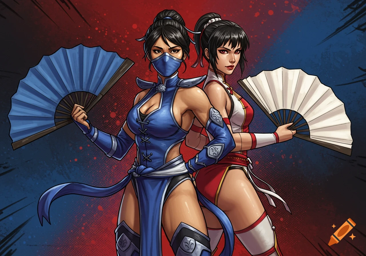 Mk Mileena created on Craiyon, image size:1280x896