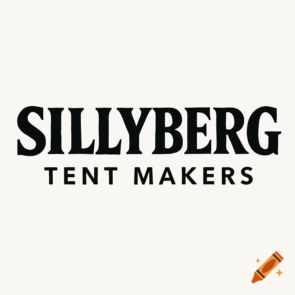 Black text logo on a white background reading 'SILLYBERG TENT MAKERS'.