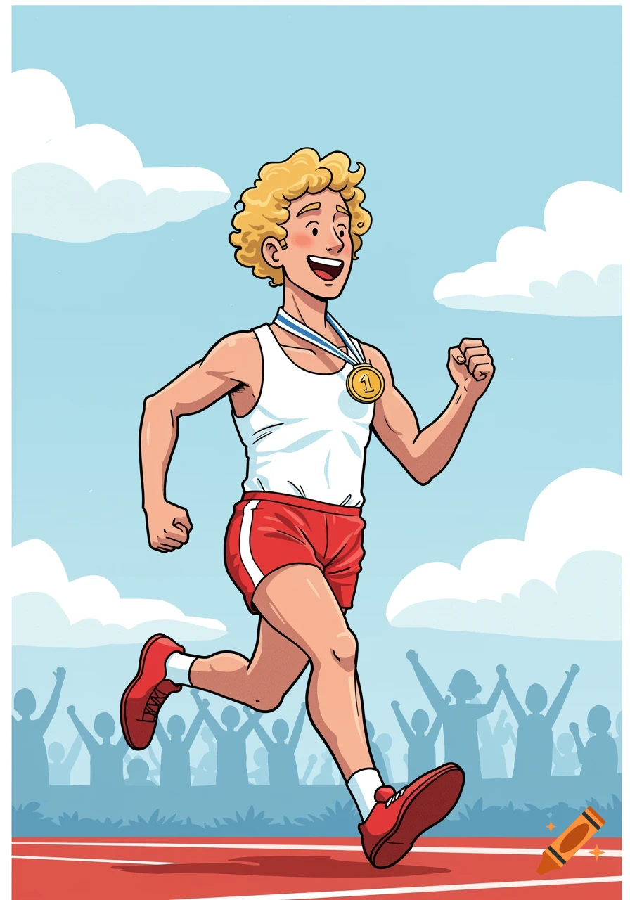 Funny Meme of a Man Running created on Craiyon, image size:896x1280