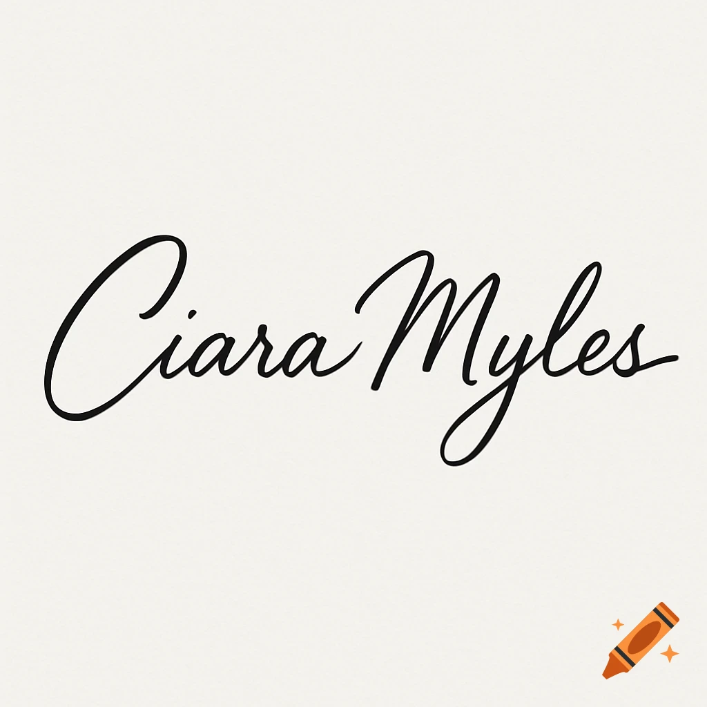 The name Ciara Myles written in black elegant script on a light background.