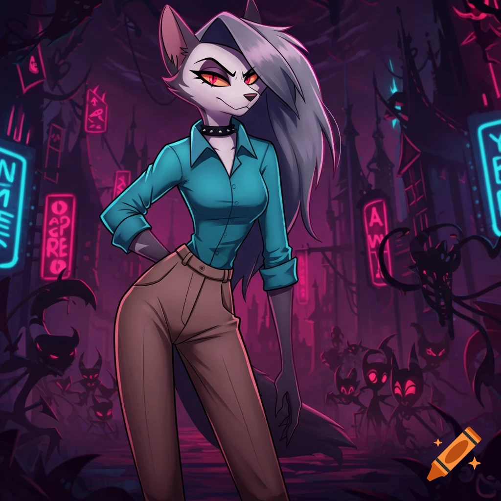 ルーナ プレイマット Loona Helluva Boss Pin-Up Official Helluva